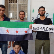 İdlib'de 'Fatihin torunları ülkenize hoş geldiniz' sloganları