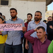 İdlib'de 'Fatihin torunları ülkenize hoş geldiniz' sloganları