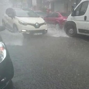 İstanbul'daki kuvvetli yağıştan ilk fotoğraflar