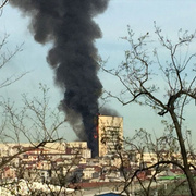 Çarpıcı kareler: İstanbul'daki hastanede korkunç yangın!