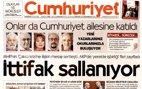cumhuriyete 5 yazar ile ilgili görsel sonucu