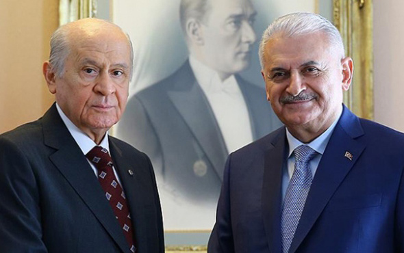 MHP lideri Bahçeli, TBMM Başkanı Yıldırımı ziyaret etti MHP lideri Bahçeli, TBMM Başkanı Yıldırımı ziyaret etti
