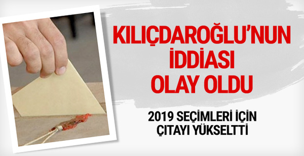 Kılıçdaroğlu 2019 seçimleri çok iddialı yüzde verdi