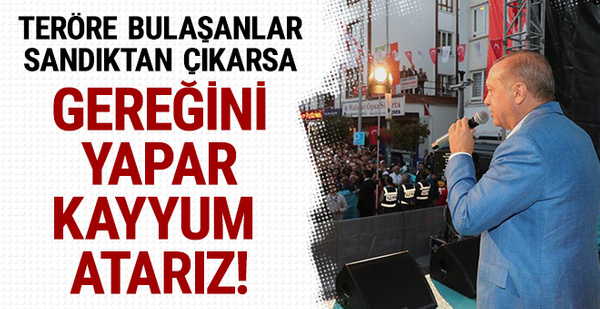 Erdoğan'dan flaş açıklamalar: 'Gereğini yapar, kayyum atarız'