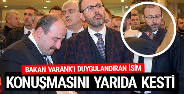 Sanayi ve Teknoloji Bakanı Mustafa Varank kürsüde gözyaşlarına boğuldu!