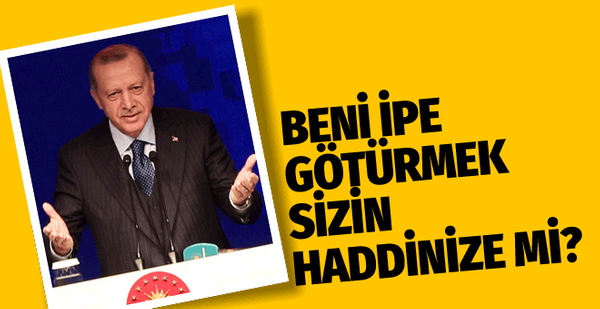 Cumhurbaşkanı Erdoğan: 'Beni ipe götürüp sallandıracaklarmış...'