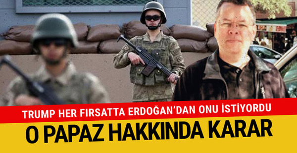 ABD'li Papaz'ın tutukluluk halinin devamına karar verildi ile ilgili görsel sonucu