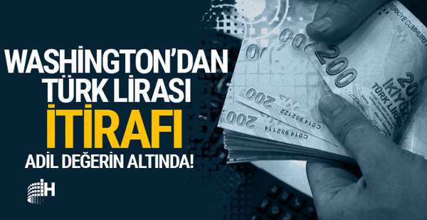 Türk Lirası adil değerinin altında Türk Lirası adil değerinin altında