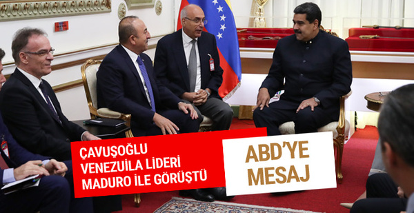 Venezule lideri Maduro ile görüşen Çavuşoğlu'ndan mesaj