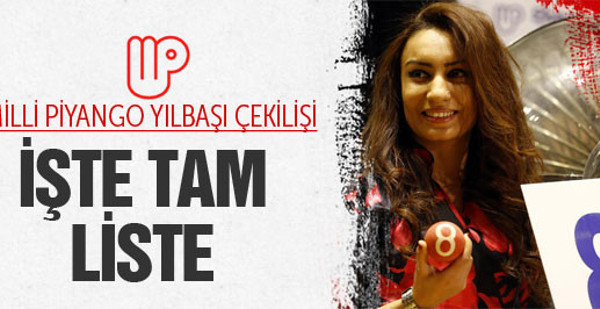 2020 milli piyango sonuçları belli oldu! i̇şte büyük ikramiye kazanan Milli Piyango yılbaşı çekilişi tam liste 2014