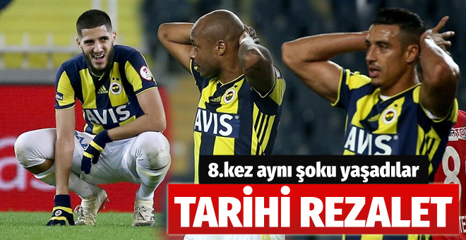 FenerbahÃ§e'de tarihi rezalet! 8.kez aynÄ± Åoku yaÅadÄ±lar