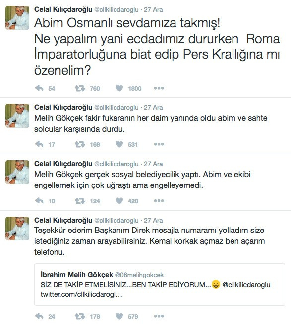 Celal Kılıçdaroğlu'ndan abisiyle ilgili inanılmaz tweetler