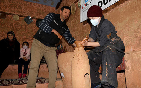 Lösemili çocuklara moral için Kapadokya'ya götürdüler