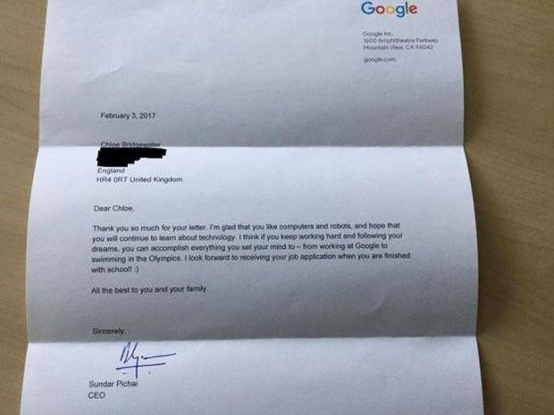 7 yaşında Google'a başvuru yaptı öyle bir cevap aldı ki...
