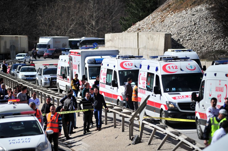 Bursa'daki kaza anı dehşet görüntüler geldi