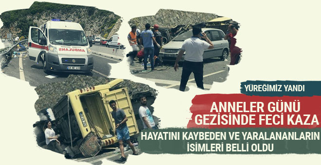 Marmaris'te tur otobs devrildi 24 l, 10 yaral grntler feci