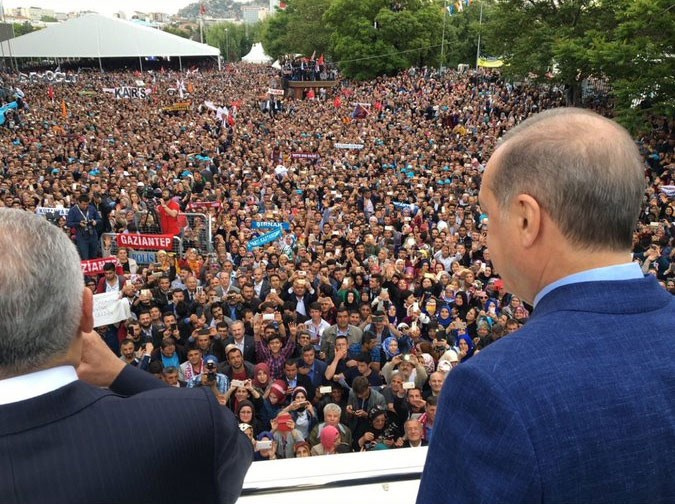 Recep Tayyip Erdoğan'a eşi benzeri görülmemiş karşılama!