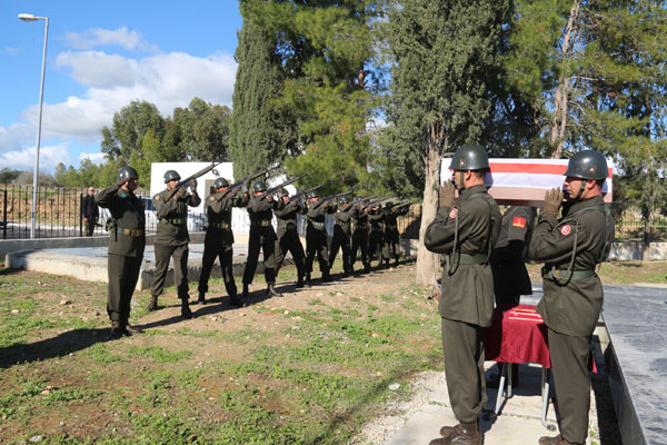 44 yıl önce Rumlar'ın katlettiği 15 şehit toprağa verildi