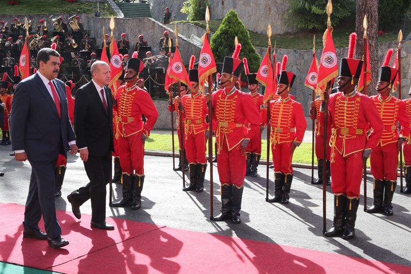 Cumhurbaşkanı Erdoğan, Venezuela Miraflores Sarayı’nda
