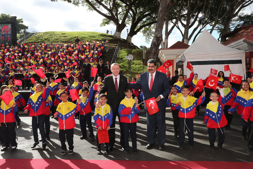Cumhurbaşkanı Erdoğan, Venezuela Miraflores Sarayı’nda