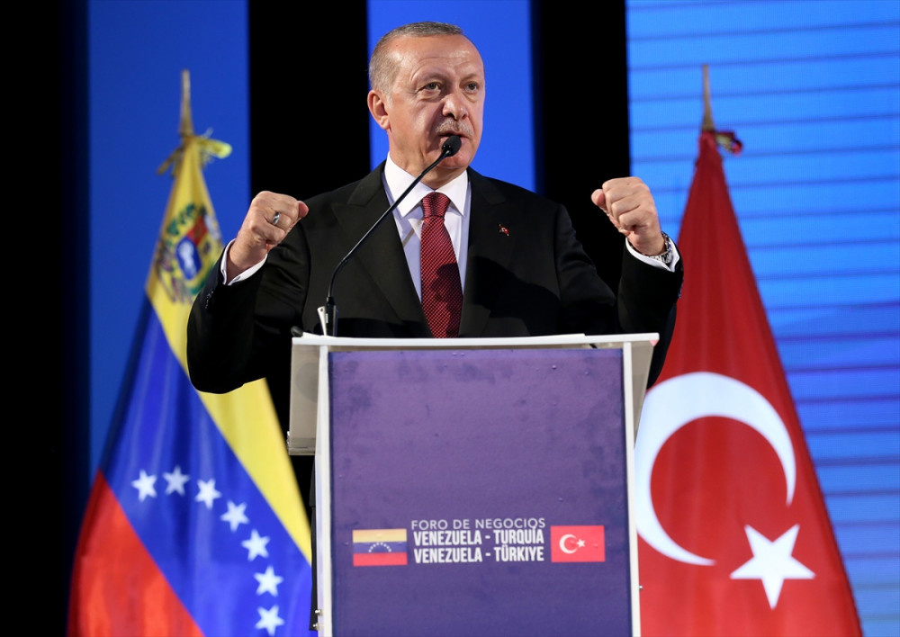 Cumhurbaşkanı Erdoğan, Venezuela Miraflores Sarayı’nda