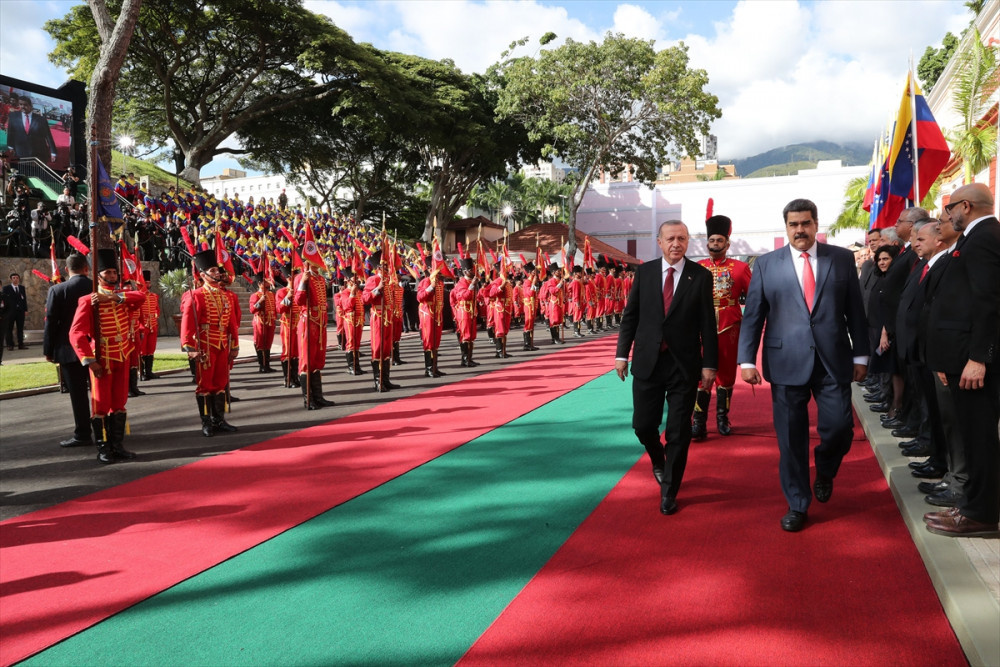 Cumhurbaşkanı Erdoğan, Venezuela Miraflores Sarayı’nda