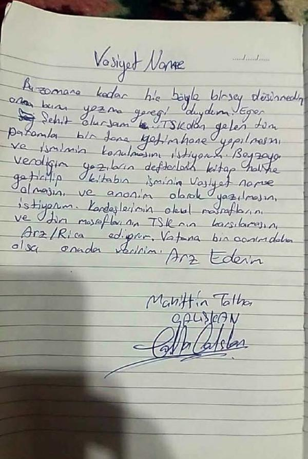 Şehit annesi Erdoğan'a seslendi: Oğlumun vasiyetini yerine getirin