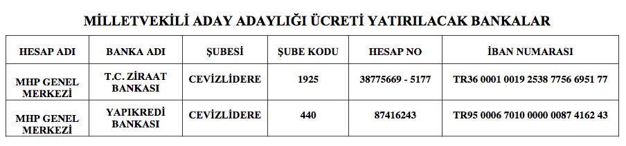 İYİ Parti - MHP - AK Parti milletvekili adaylık şartları CHP'nin ücretine bakın