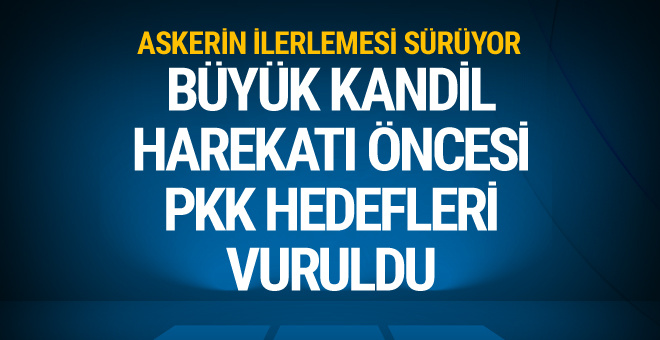 TSK: Kandilde 14 PKK hedefi vuruldu TSK: Kandilde 14 PKK hedefi vuruldu