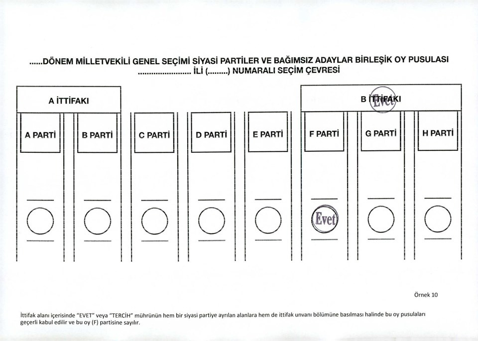 Hangi oylar geçerli hangi oylar geçersiz? İşte örnek oylar