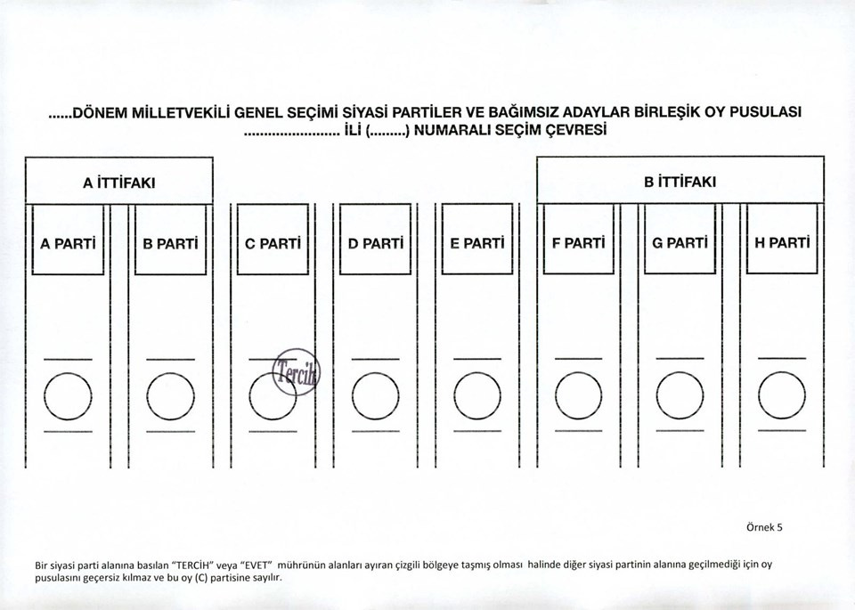 Hangi oylar geçerli hangi oylar geçersiz? İşte örnek oylar