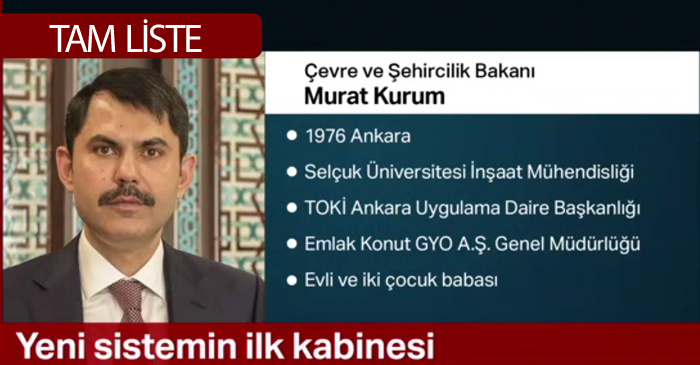 Yeni Bakanlar aslen nereli eÅi ve çocukları ile memleketleri