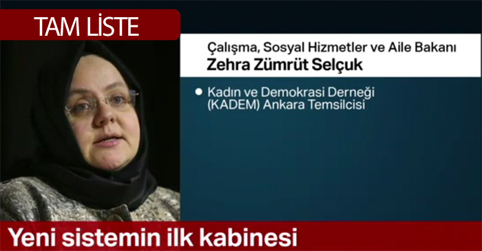 Yeni Bakanlar aslen nereli eÅi ve çocukları ile memleketleri