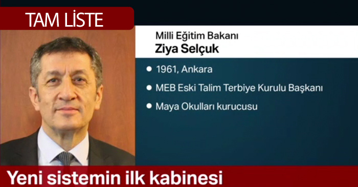 Yeni Bakanlar aslen nereli eÅi ve çocukları ile memleketleri