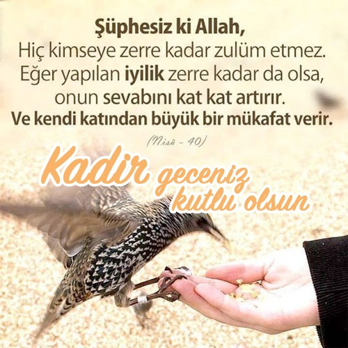 Kadir Gecesi resimli mesajları Kadir gecesi kutlama sözleri kısa-2018