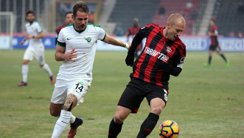Gaziantepspor sahasında Akhisar Belediyespor