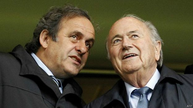 Michel Platini-Sepp Blatter