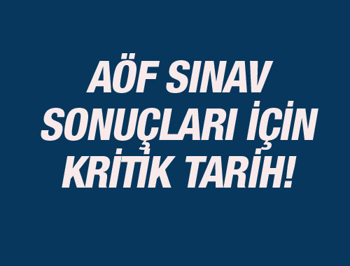 AÖF sonuçları sınav sorgu haberi