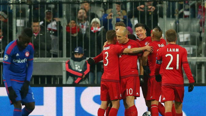 Bayern Münih: 4 - Olympiakos: 0