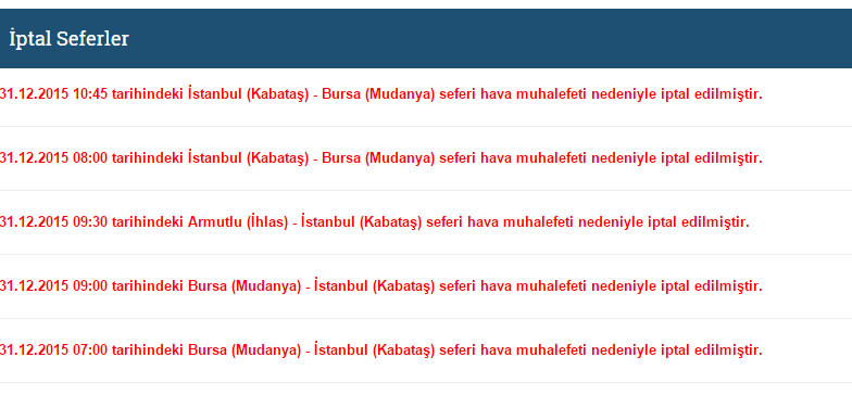 budo sefer iptalleri budo sefer iptal sorgulama