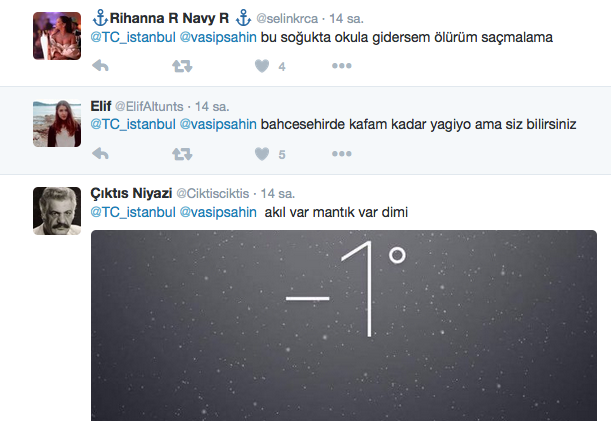 istanbul okullar tatil mi 20 ocak 2016 vasip sahin twit