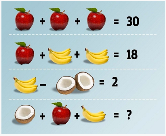 meyveli emoji denklemi sonucu ne?