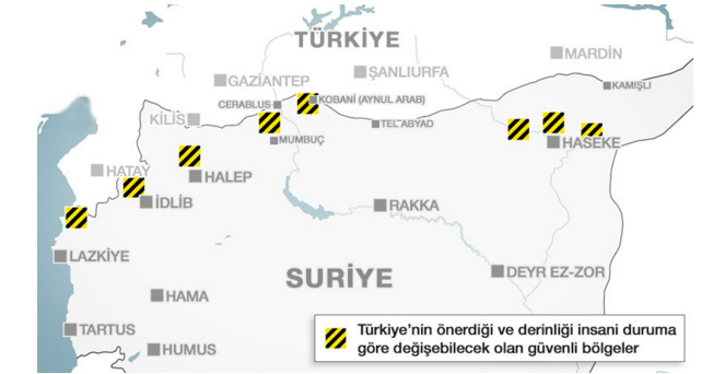 Suriye tampon bölge haritası