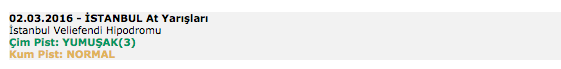 2 Mart 2016 Salı İstanbul at yarışı bülteni ve tahminleri