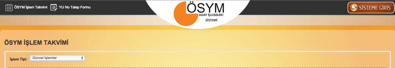 YGS sınav giriş yerleri 2016 sorgu ekranı ÖSYM ais