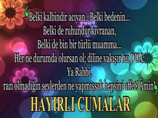 cuma mesajları kısa resimli