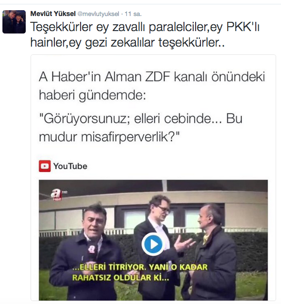 mevlüt yüksel zdf kanalı video