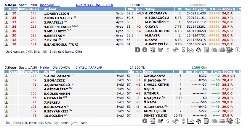 28 Mayıs 2016 Cumartesi Ankara at yarışı bülteni ve tahminleri