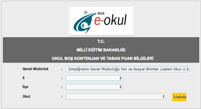 Teog Sonuclari 2017 Lise Taban Puanlari Tam Listesi Internet Haber