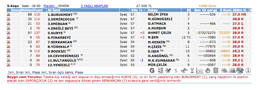 14 Temmuz 2016 Perşembe Ankara at yarışı bülteni ve tahminleri